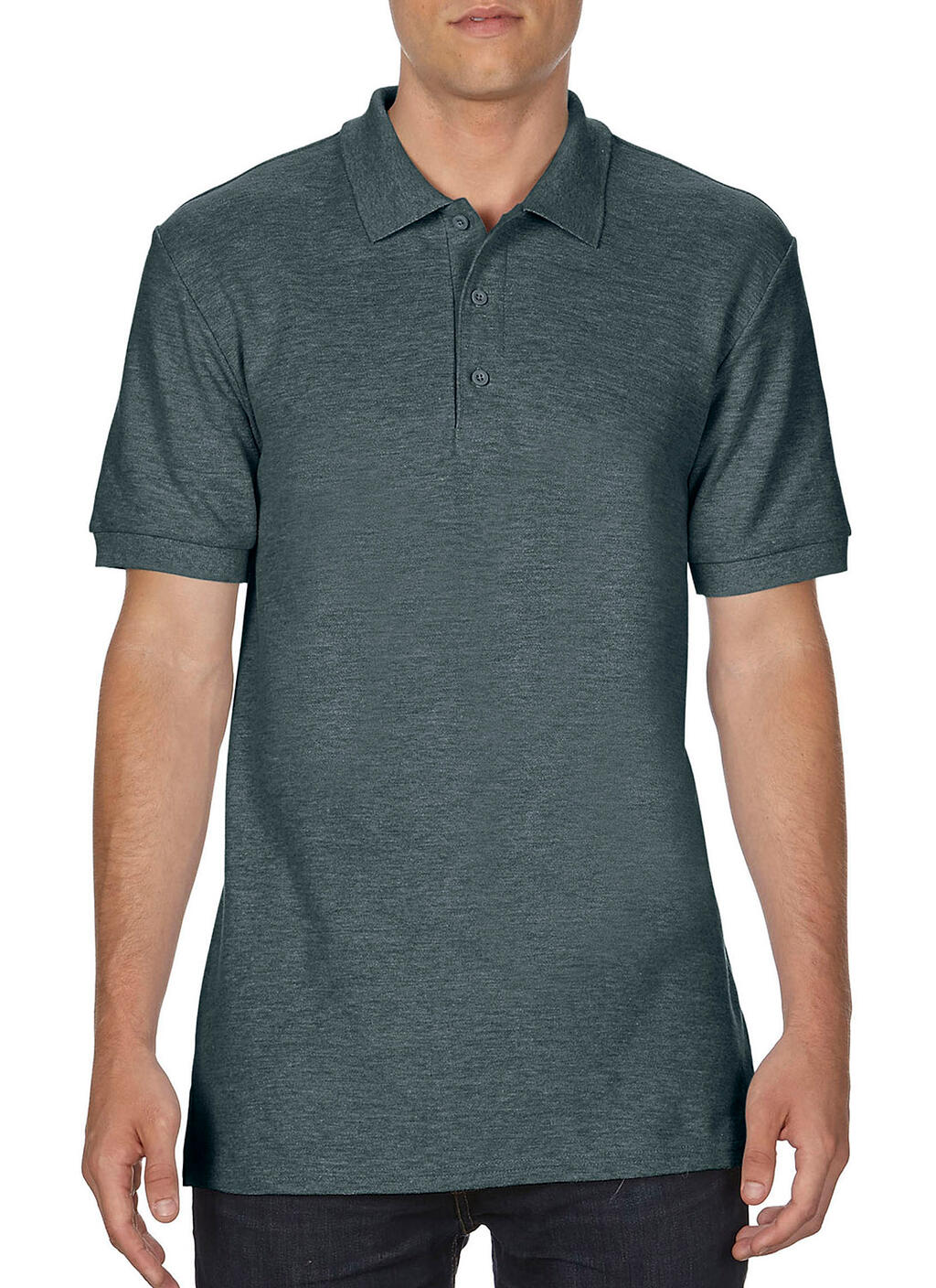 Hammer Adult Pique Polo in Farbe Dark Heather