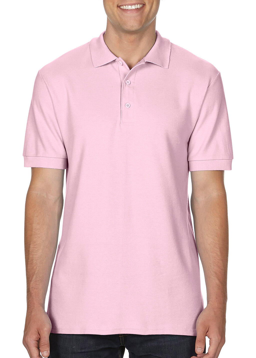 Hammer Adult Pique Polo in Farbe Light Pink