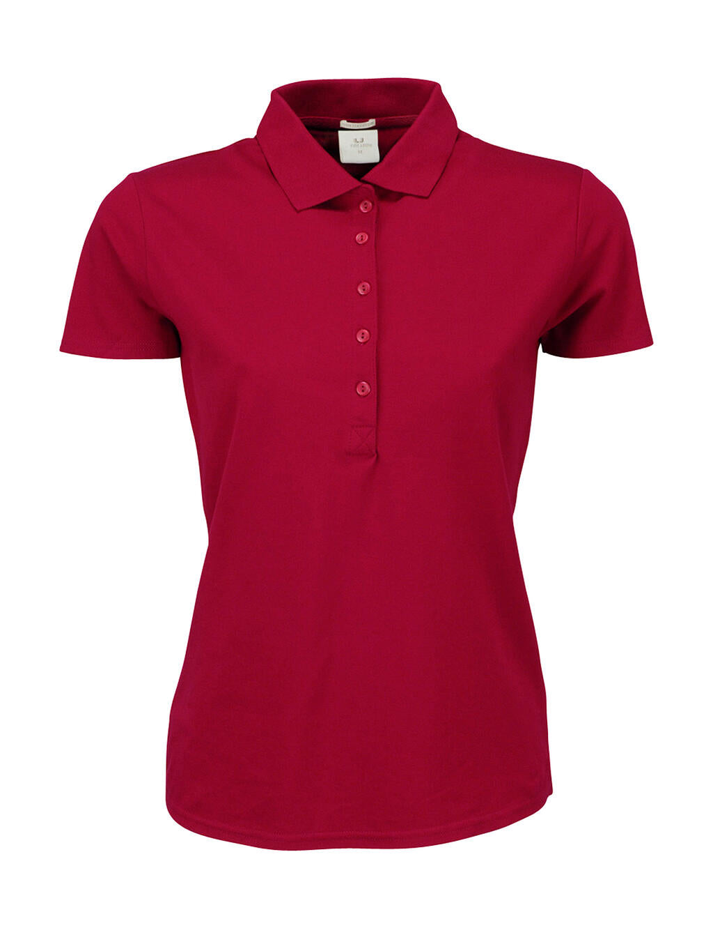 Ladies' Luxury Stretch Polo in Farbe Deep Red