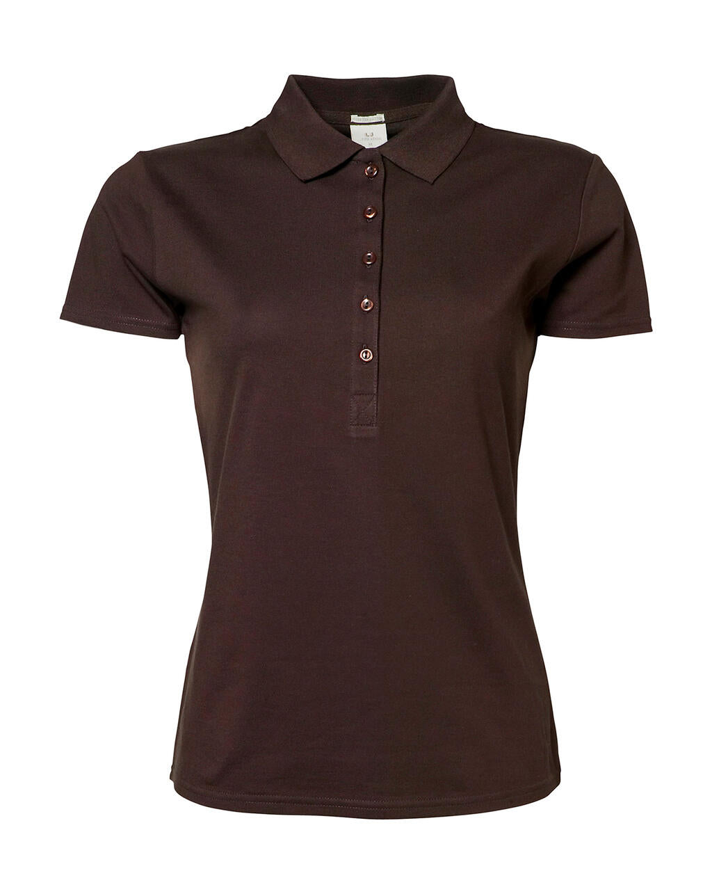 Ladies' Luxury Stretch Polo in Farbe Chocolate