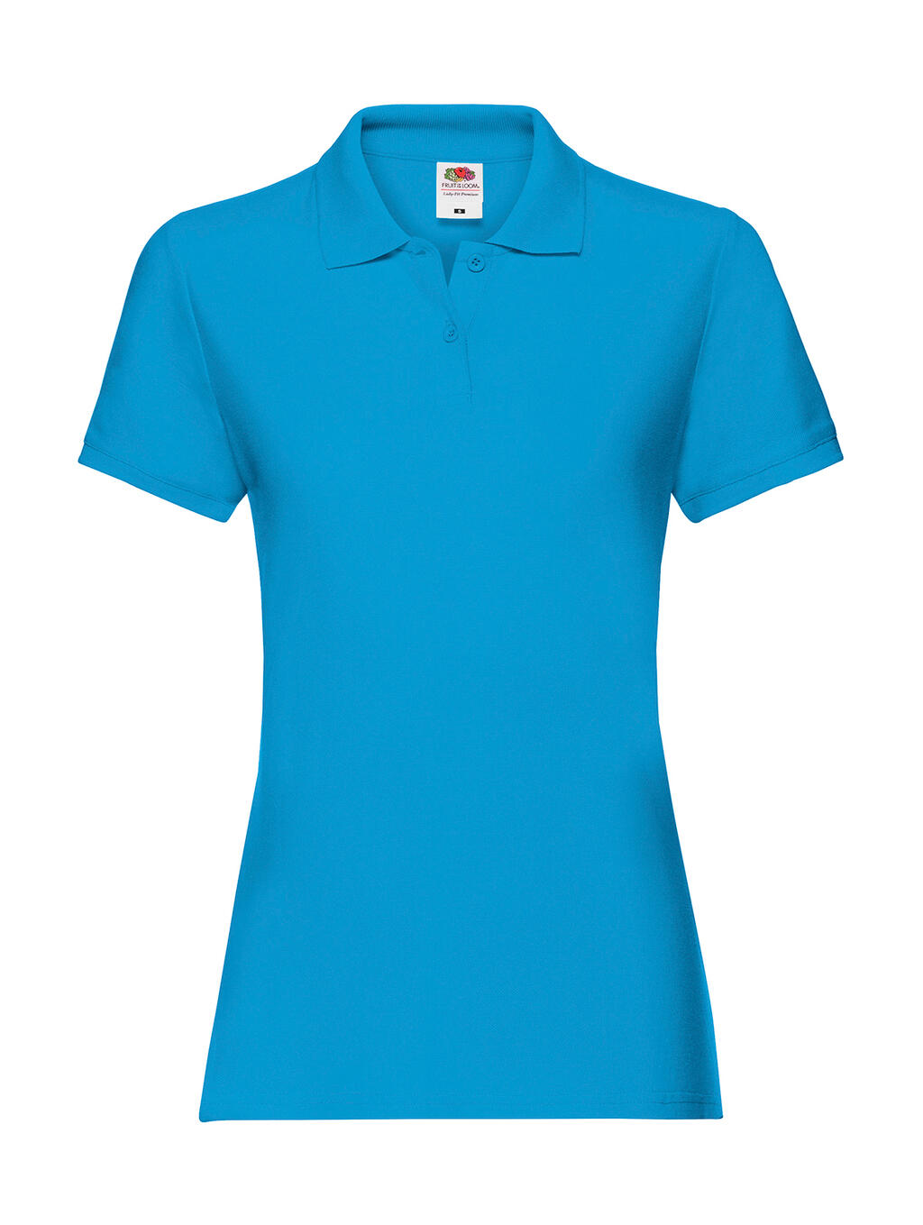 Ladies' Premium Polo in Farbe Azure Blue