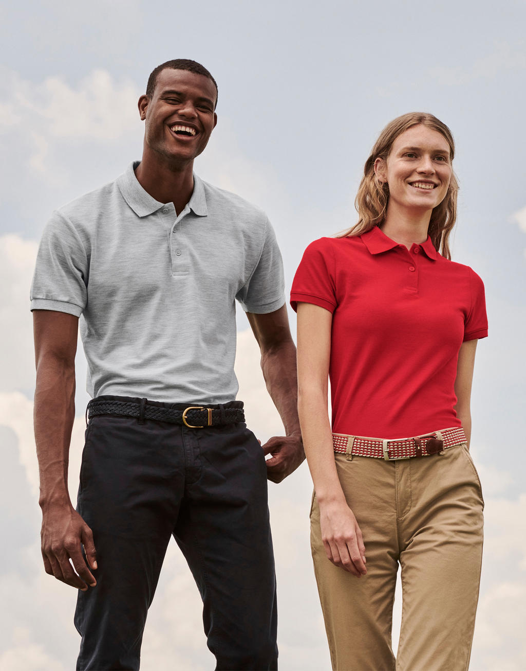 65/35 Polo in Farbe White
