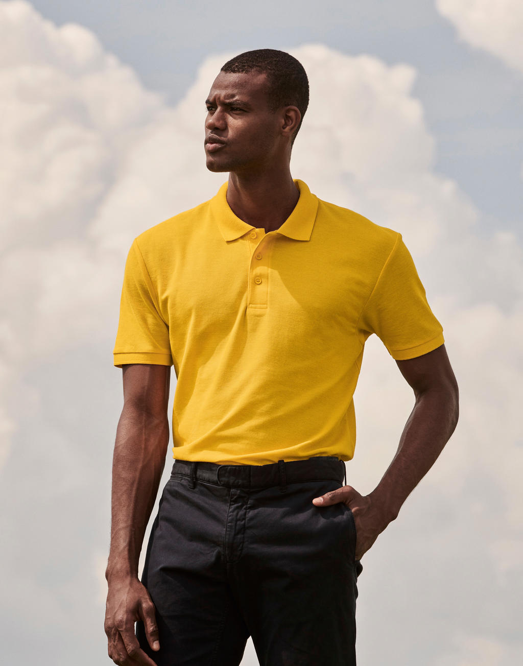 65/35 Polo in Farbe White