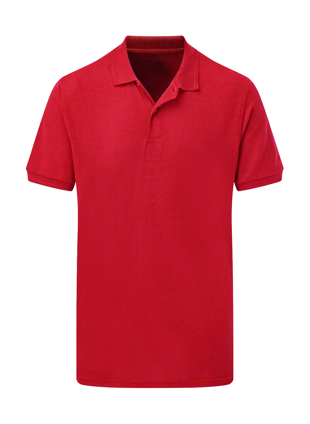 Men's Poly Cotton Polo in Farbe Red