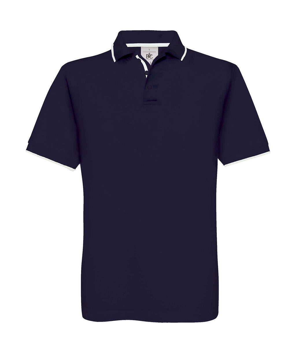 Safran Sport Tipped Polo in Farbe Navy/White