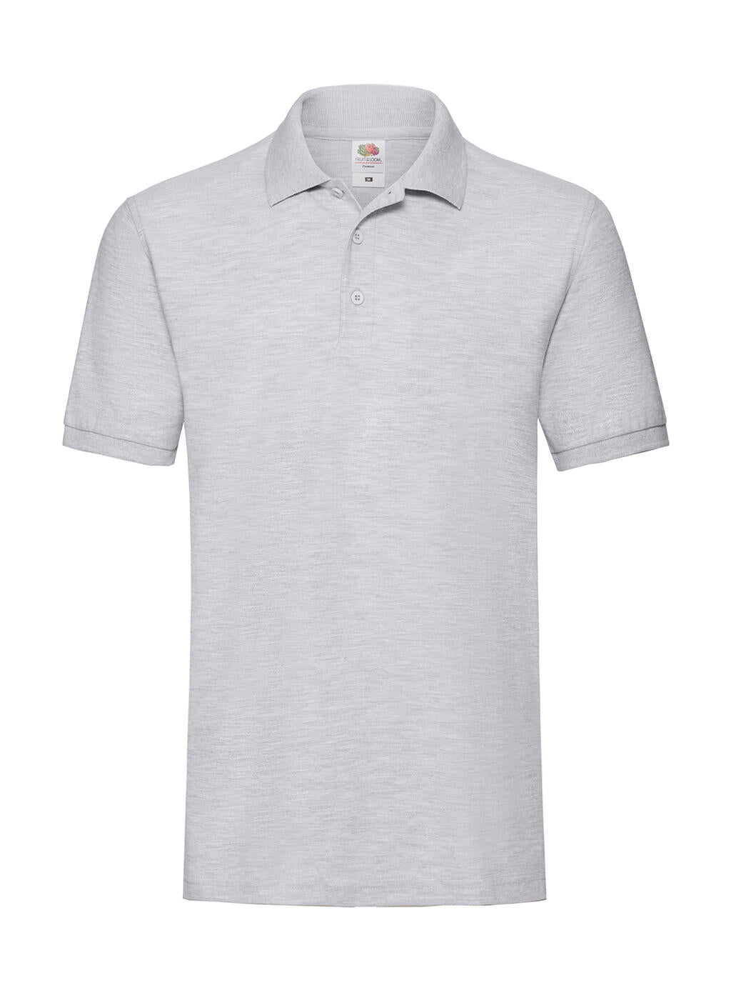 Premium Polo in Farbe Heather Grey
