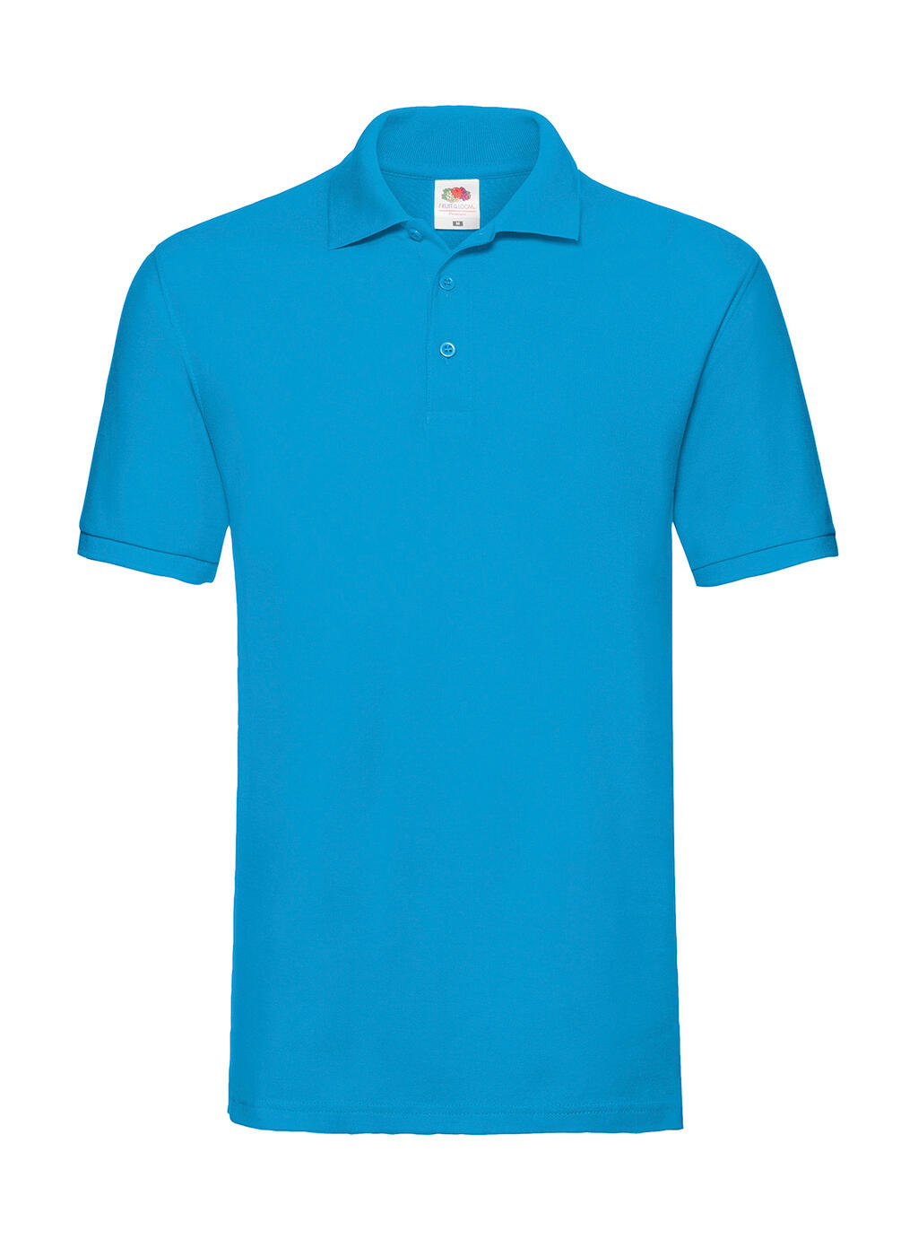 Premium Polo in Farbe Azure Blue