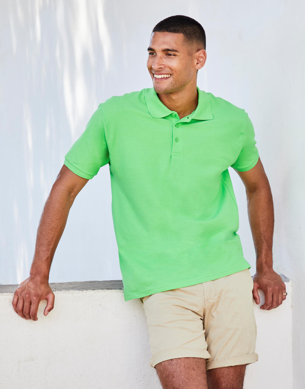 Premium Polo in Farbe White