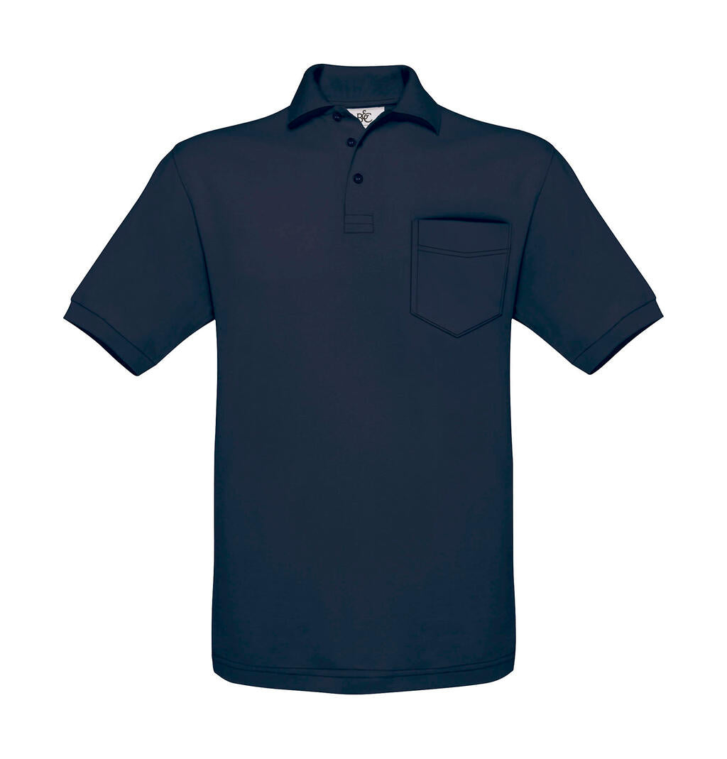 Safran Pocket Polo in Farbe Navy