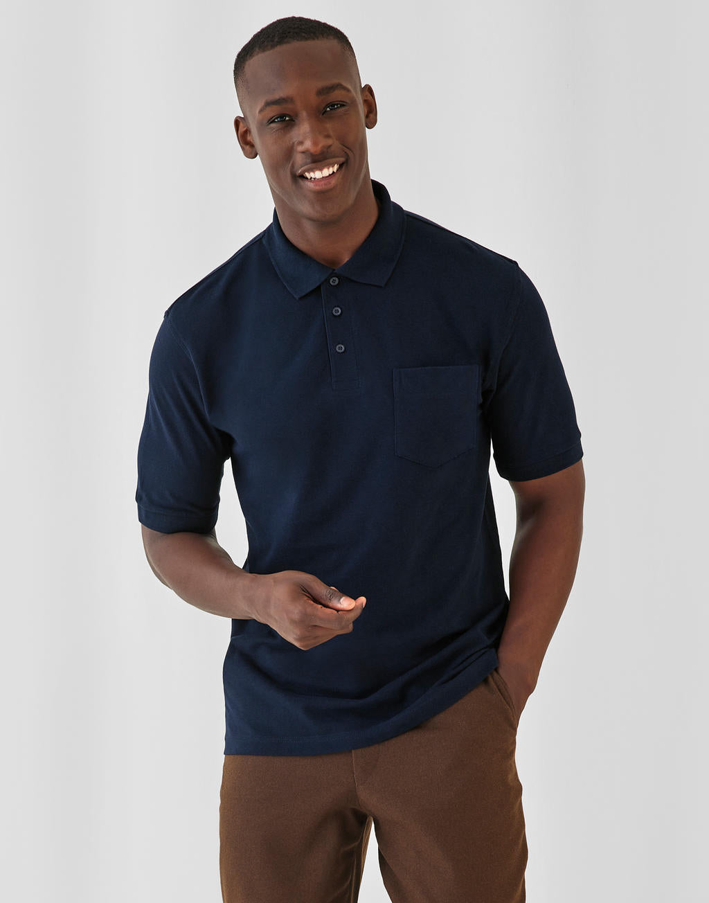 Safran Pocket Polo in Farbe White