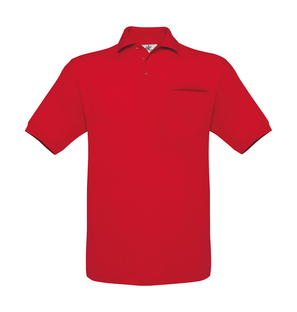 Safran Pocket Polo in Farbe Red