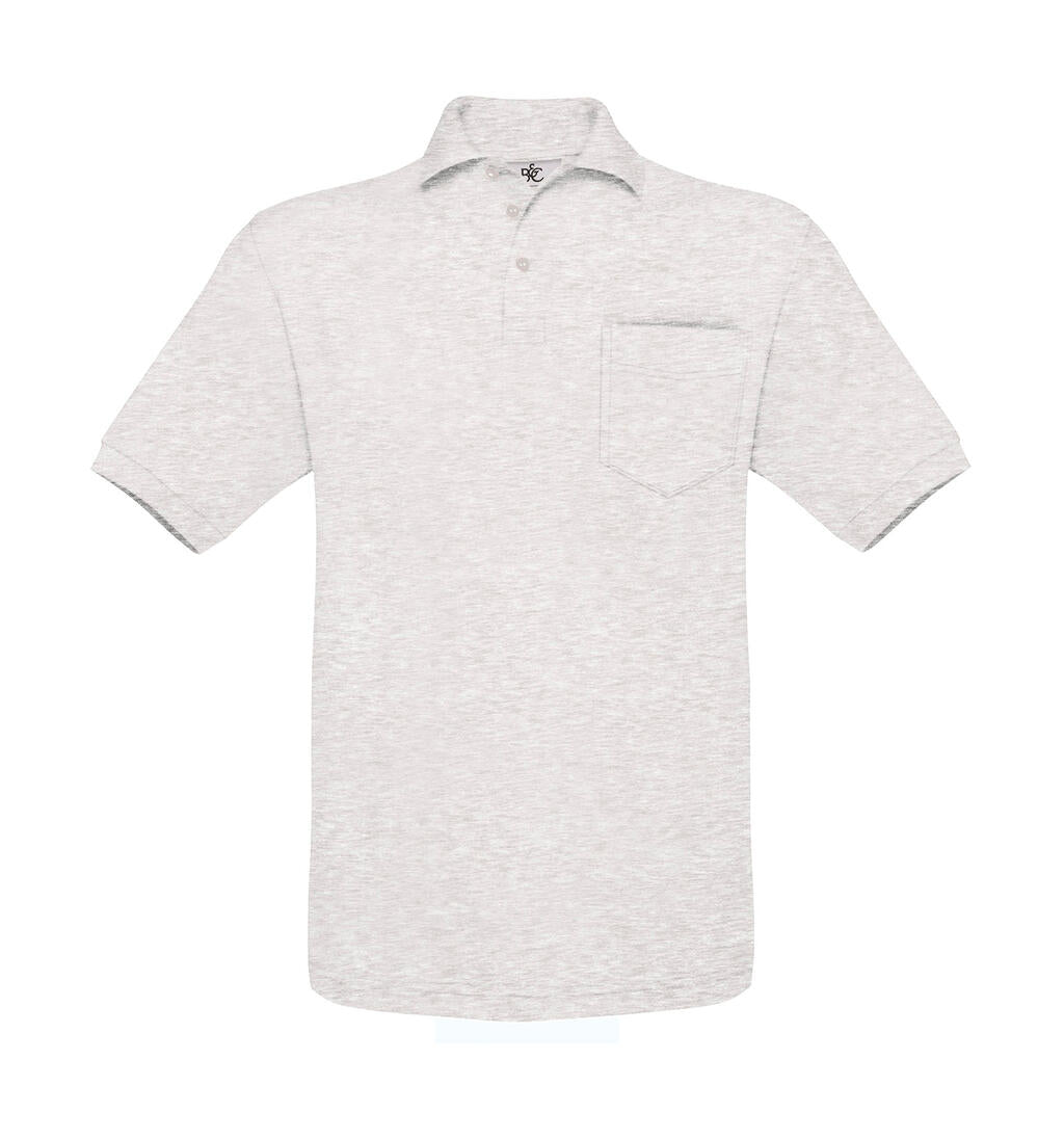 Safran Pocket Polo in Farbe Ash