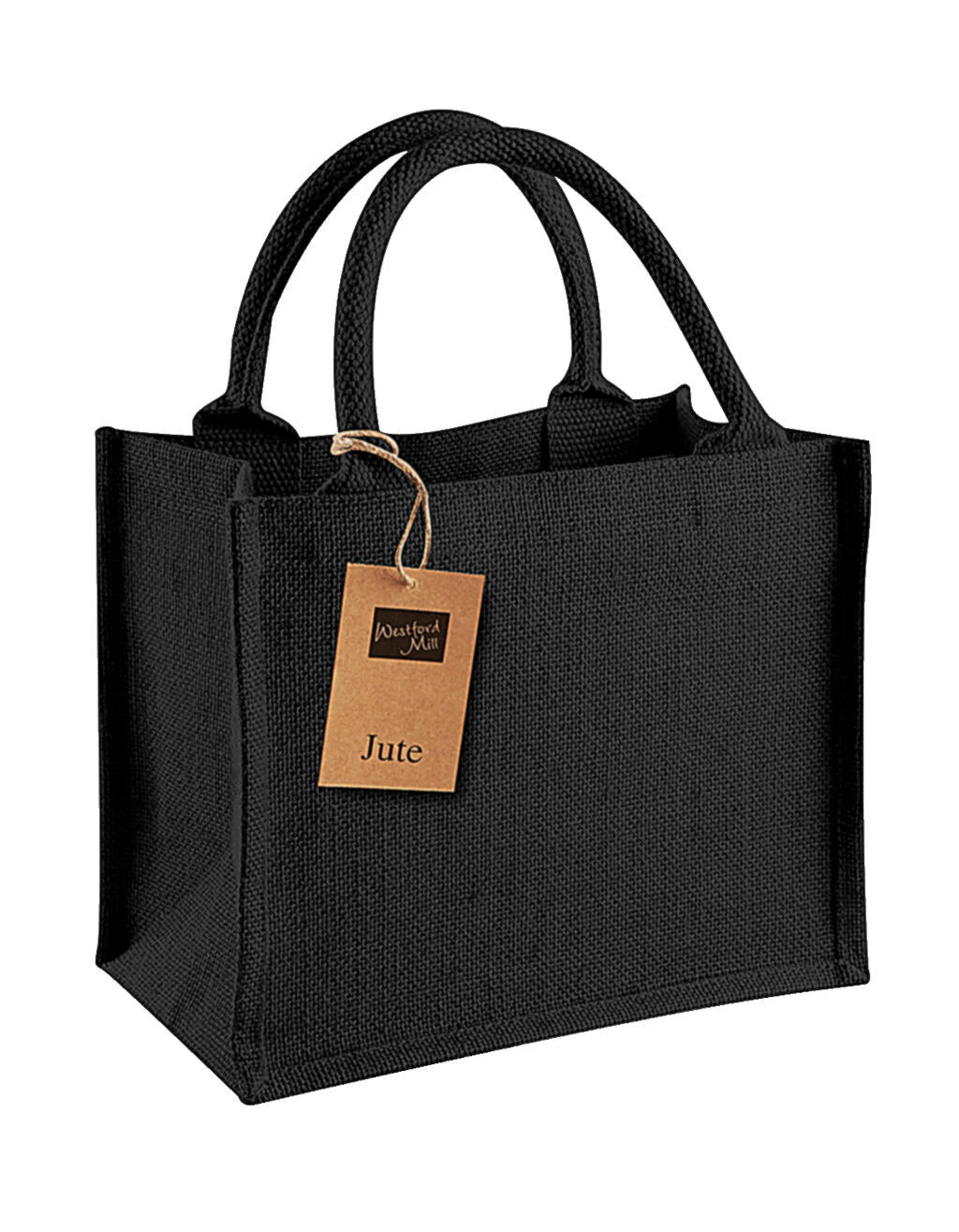 Jute Mini Gift Bag in Farbe Black/Black