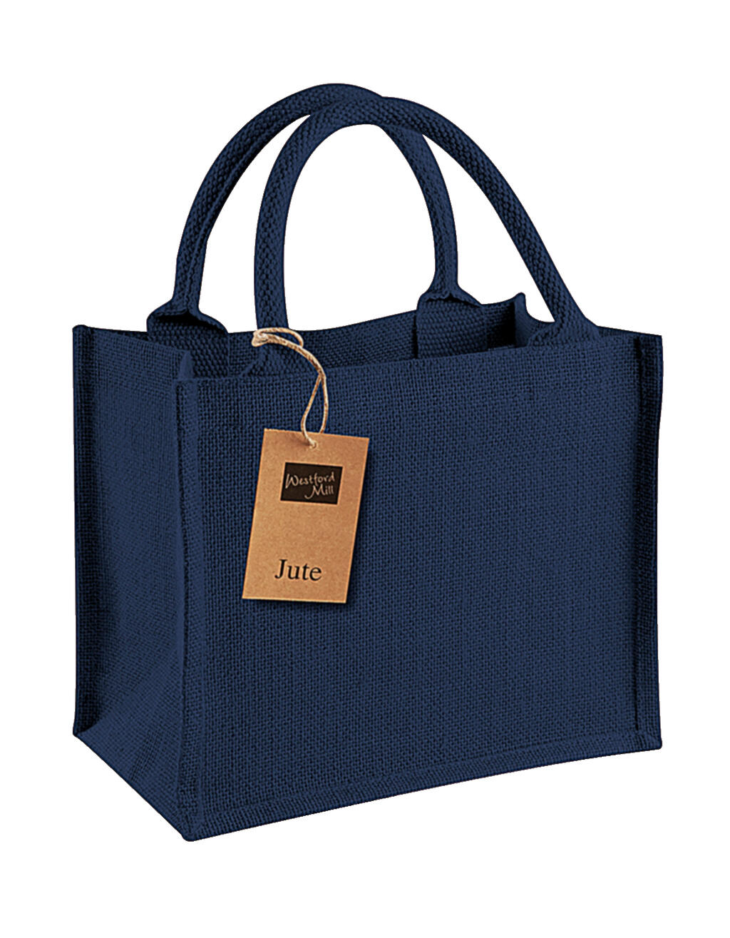 Jute Mini Gift Bag in Farbe Navy/Navy