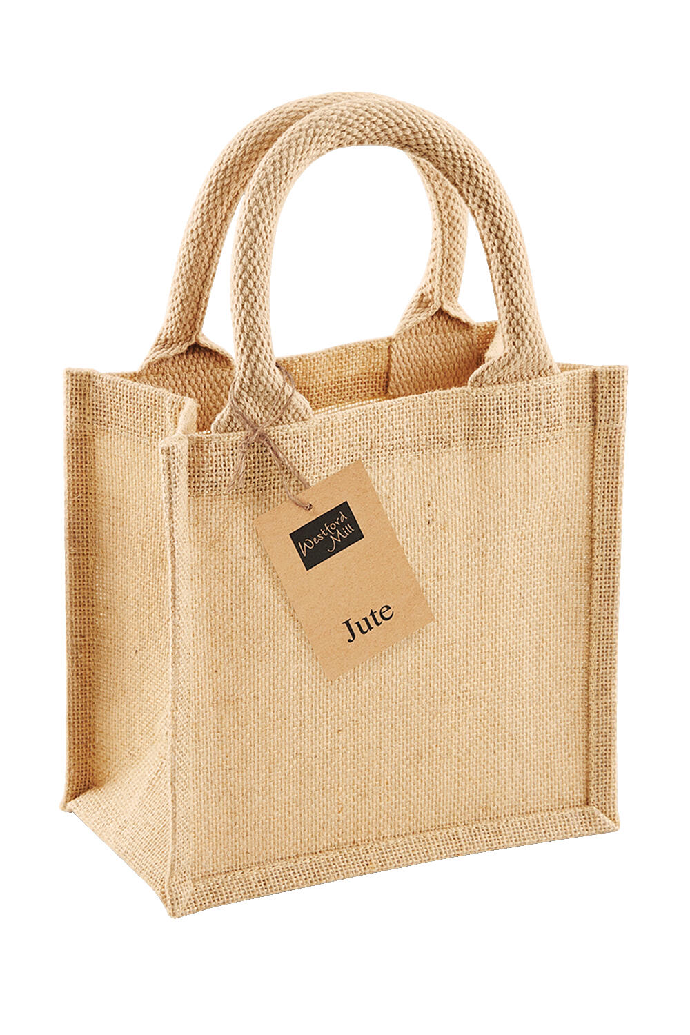 Jute Petite Gift Bag in Farbe Natural