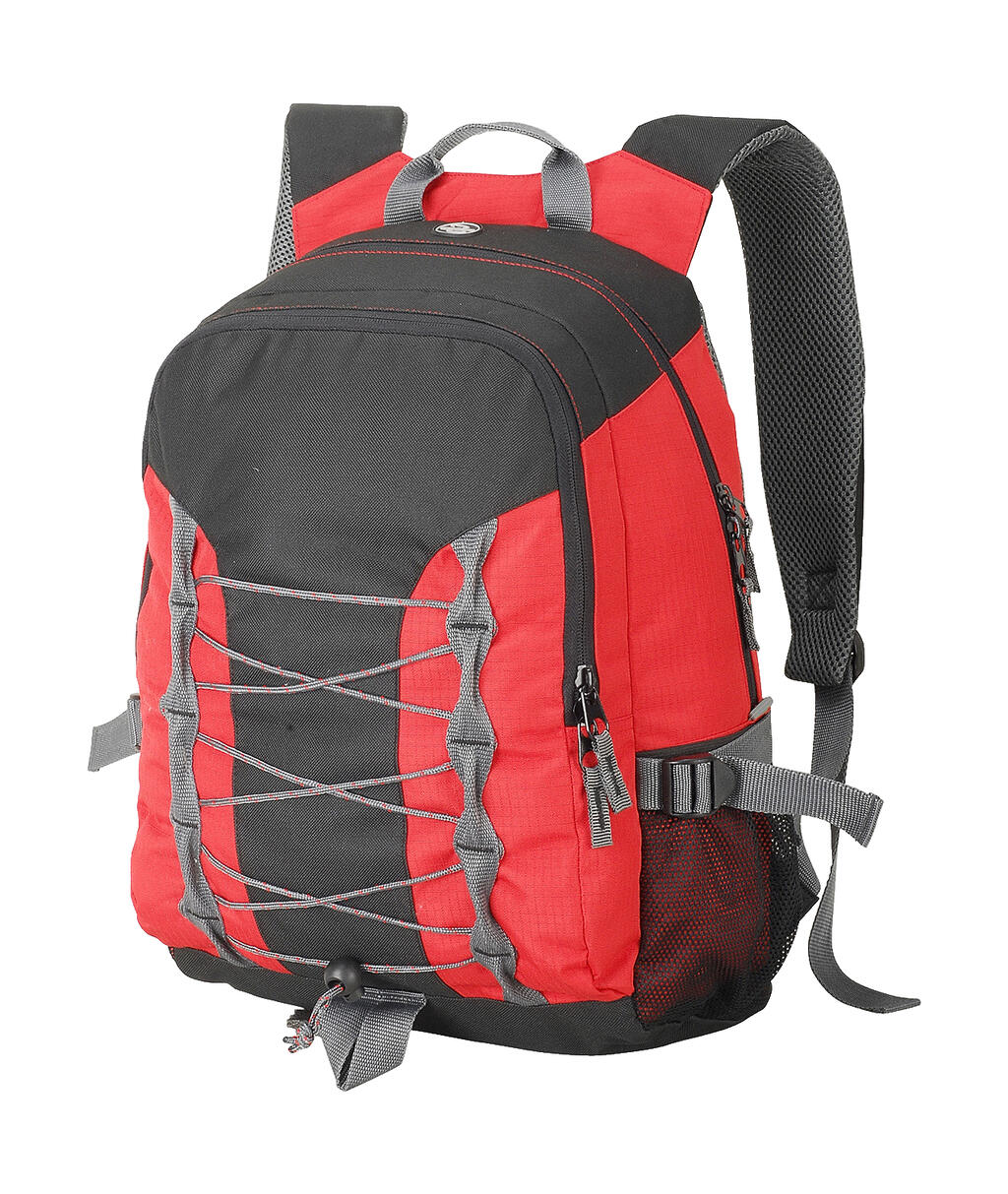 Miami Backpack in Farbe Red/Black/Dark Grey