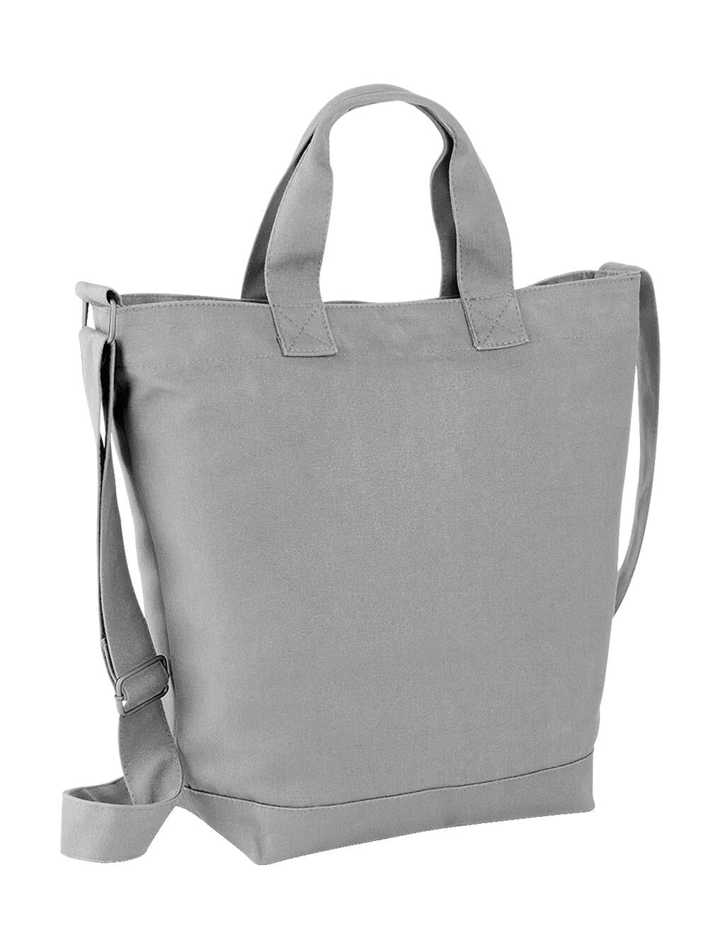 Canvas Day Bag in Farbe Light Grey