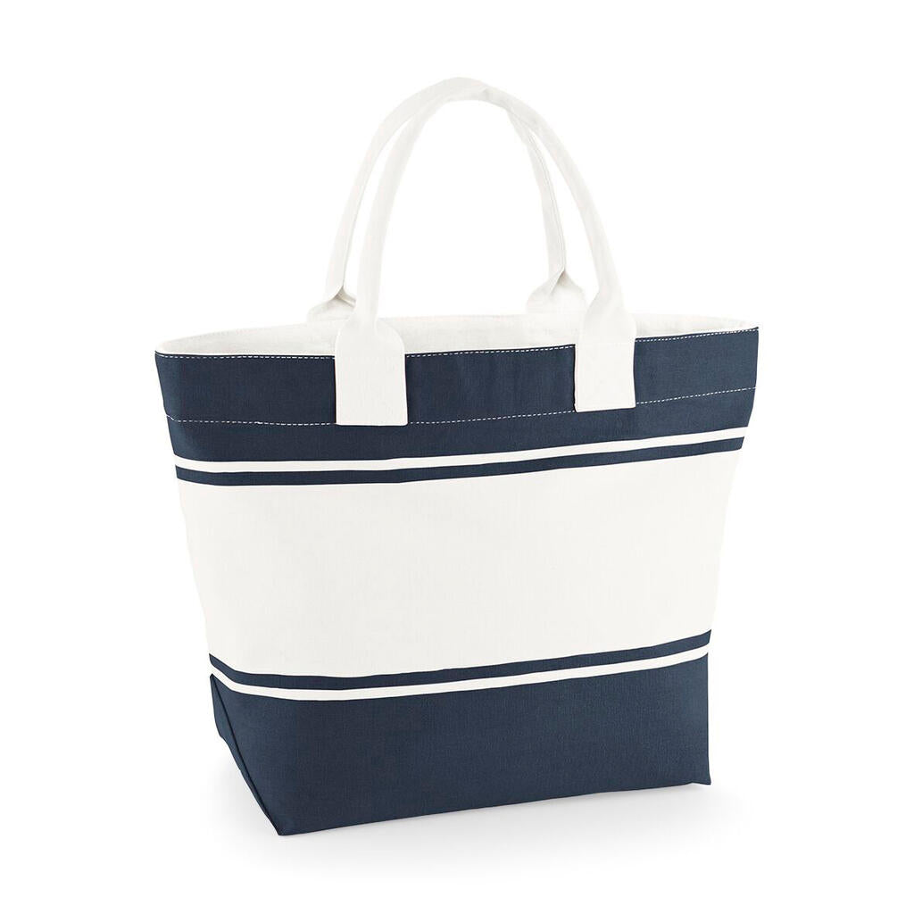 Canvas Deck Bag in Farbe Navy/Off White