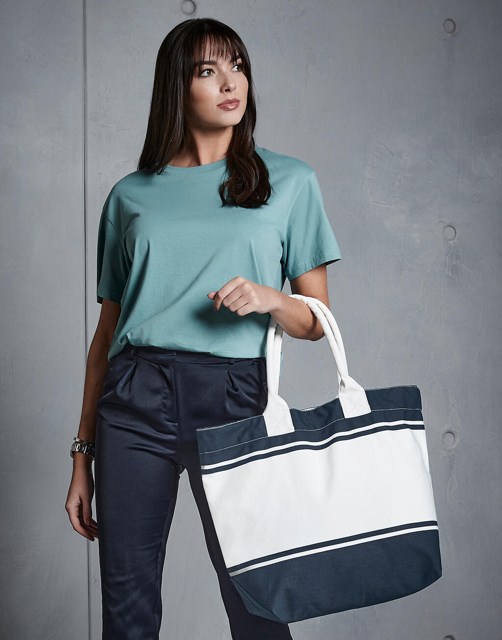 Canvas Deck Bag in Farbe Off White