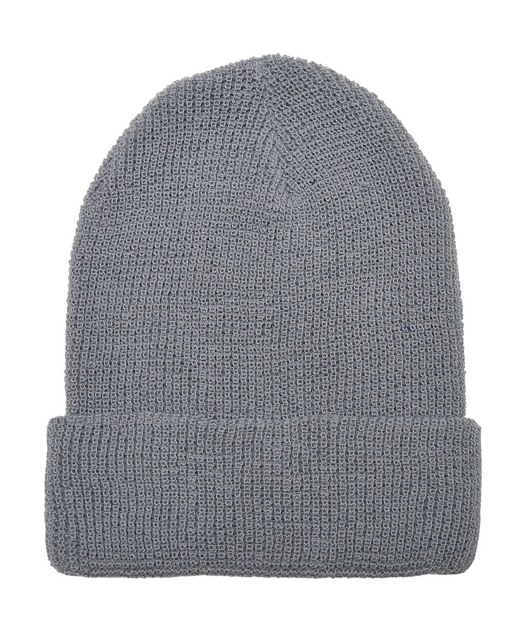 Recycled Yarn Waffle Knit Beanie - ShirtStore