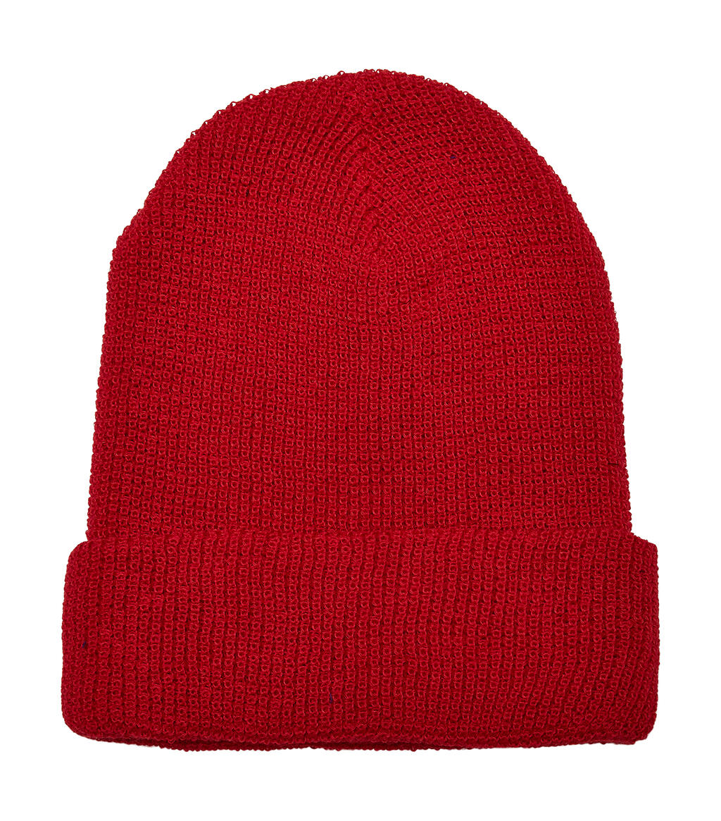 Recycled Yarn Waffle Knit Beanie - ShirtStore