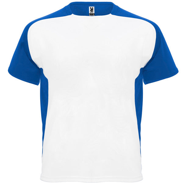 T-Shirt Bugatti in Farbe White/Royal Blue