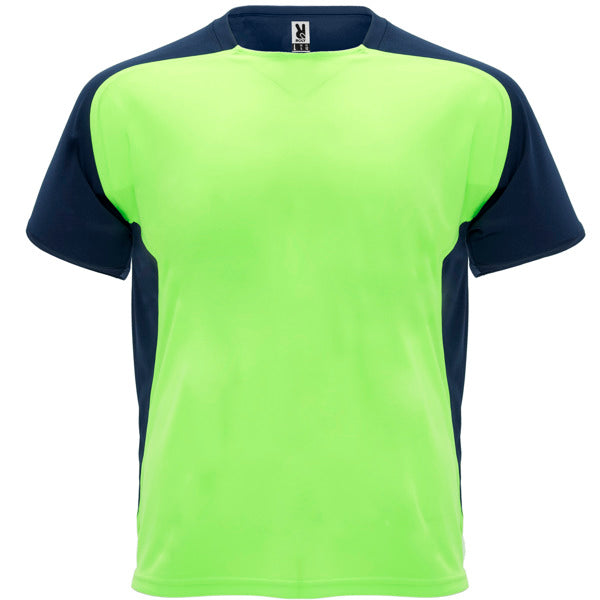 T-Shirt Bugatti in Farbe Fluor Green/Navy