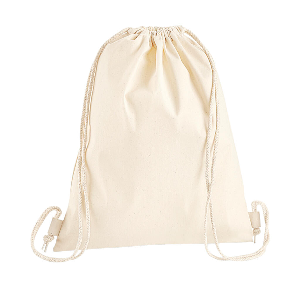 Premium Cotton Gymsac in Farbe Natural