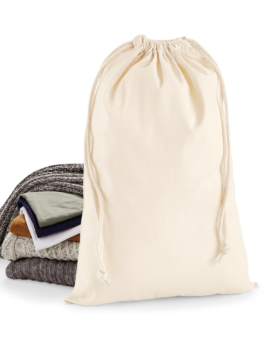 Premium Cotton Stuff Bag in Farbe Natural