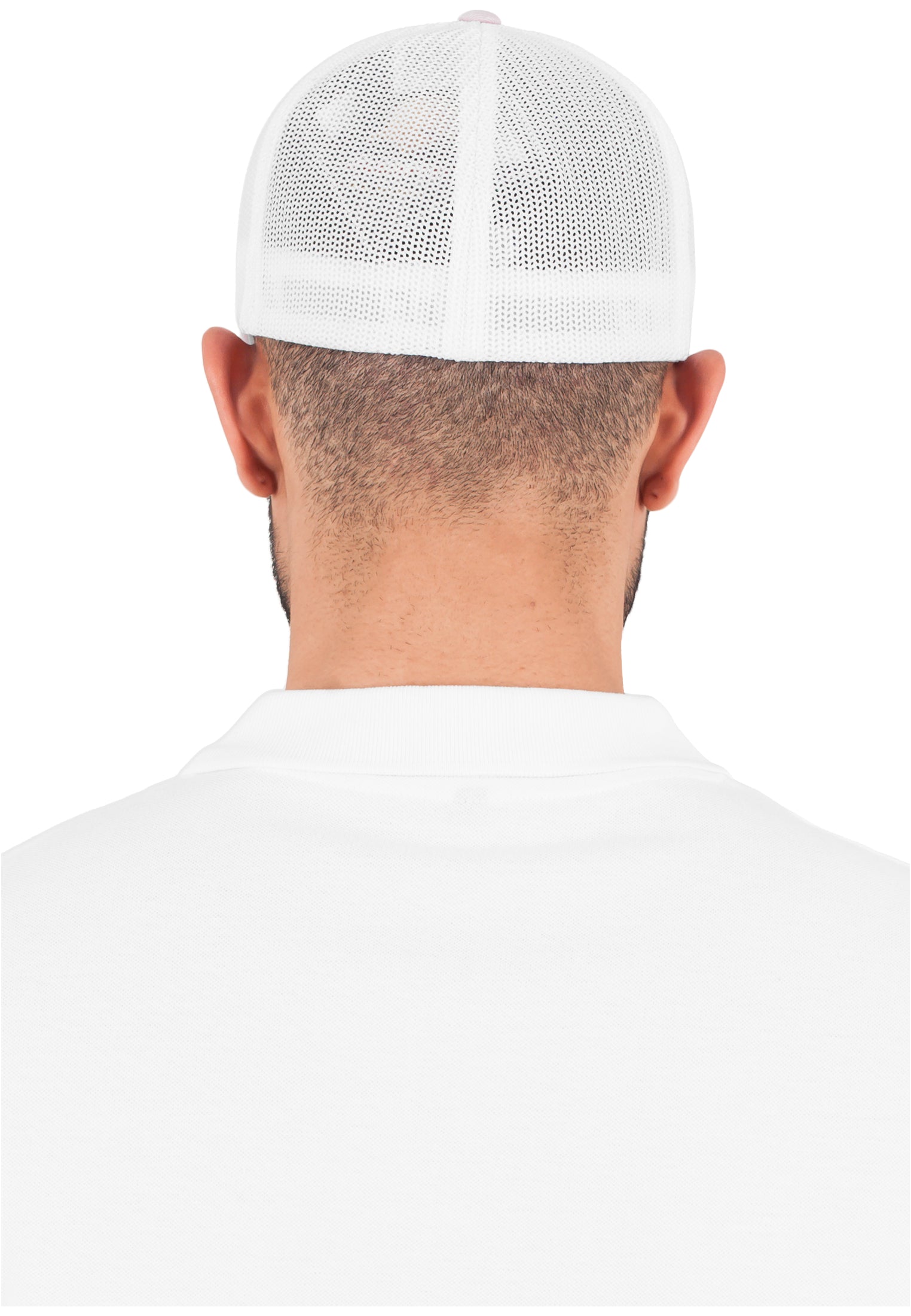 Mesh Trucker 2-Tone Cap in Farbe pink/wht