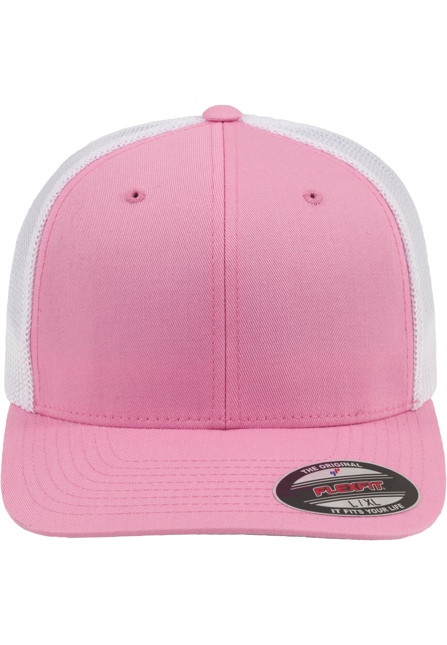 Mesh Trucker 2-Tone Cap in Farbe pink/wht