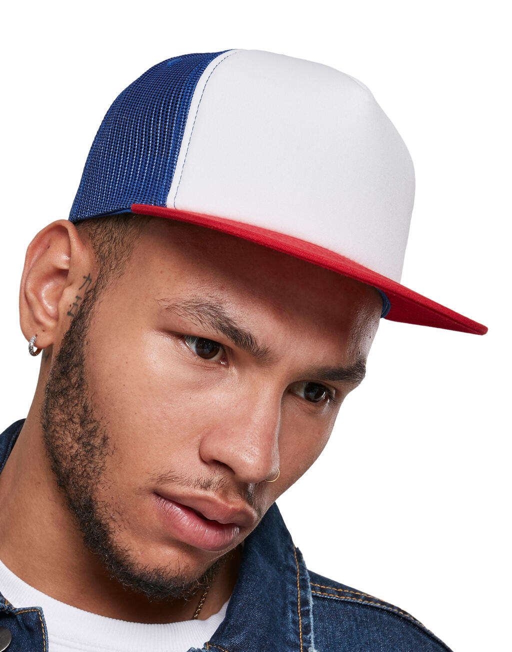 Foam Trucker with White Front in Farbe Black/White/Black