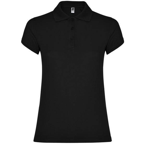 Poloshirt Star Woman in Farbe Black