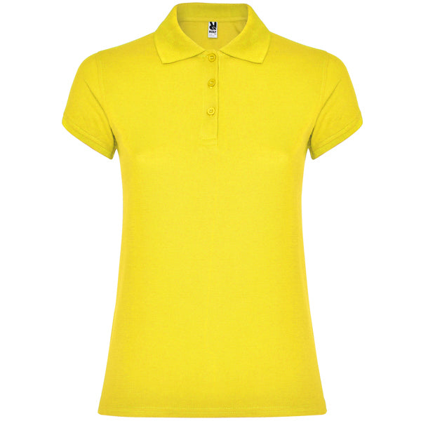 Poloshirt Star Woman in Farbe Yellow