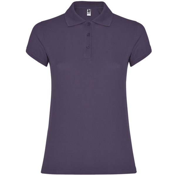 Poloshirt Star Woman c in Farbe Lila