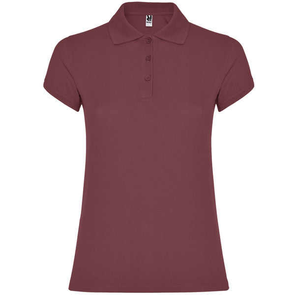 Poloshirt Star Woman in Farbe Berry Red