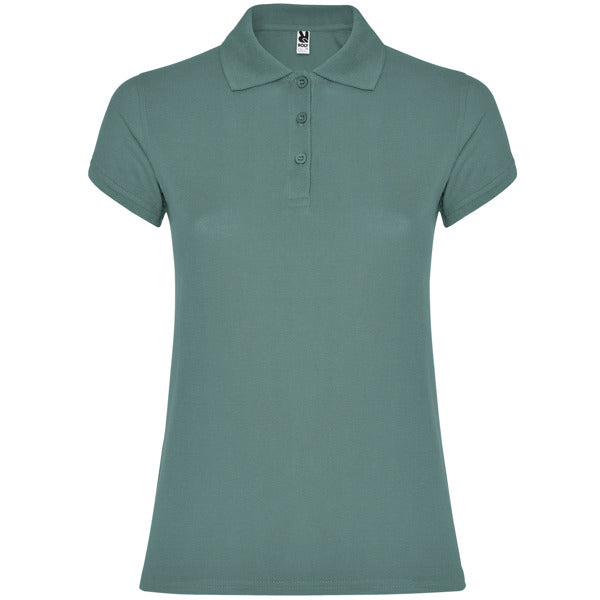 Poloshirt Star Woman in Farbe Calm Blue
