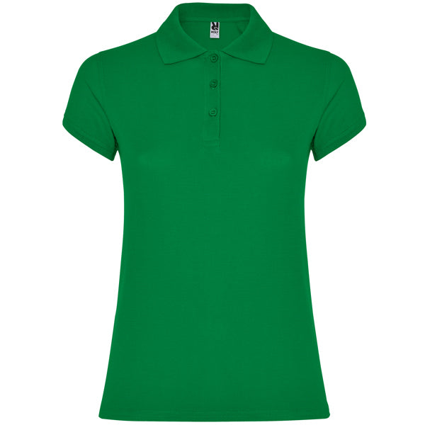 Poloshirt Star Woman in Farbe Tropical Green
