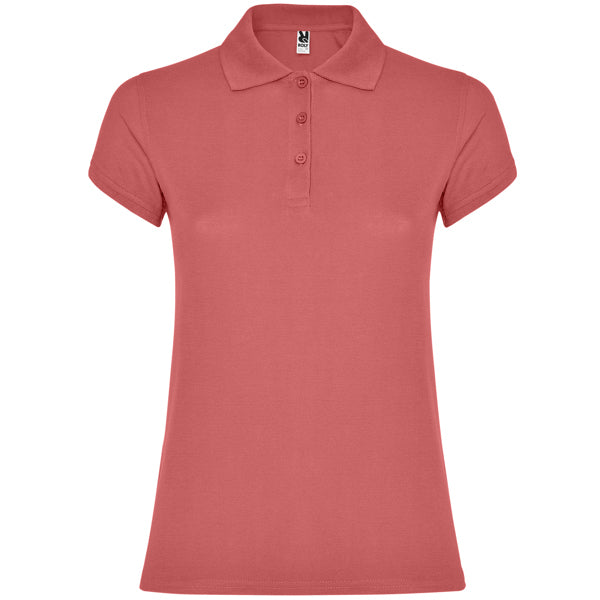 Poloshirt Star Woman in Farbe Chrysanthemum Red
