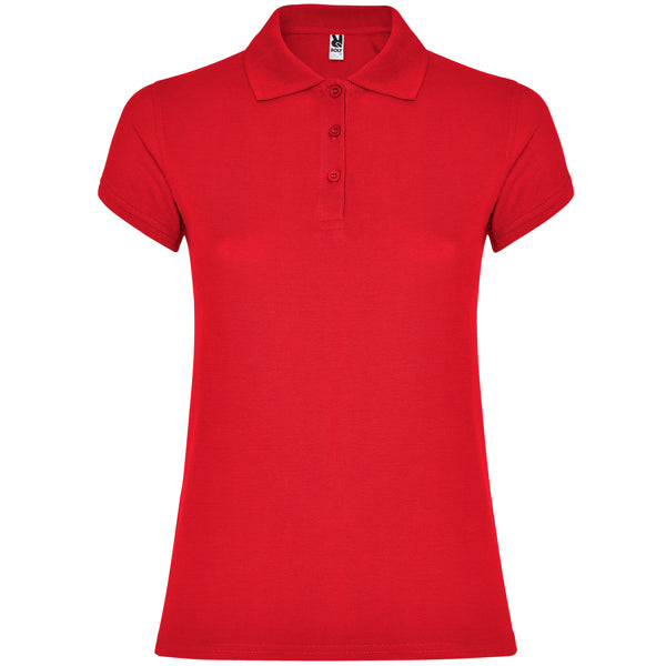 Poloshirt Star Woman in Farbe Red