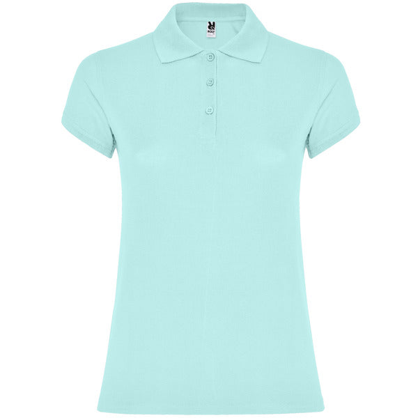 Poloshirt Star Woman Mint Green in Farbe Green Mint