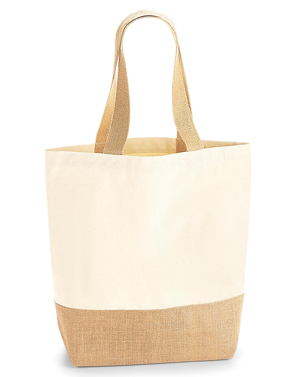 Jute Base Canvas Shopper in Farbe Natural