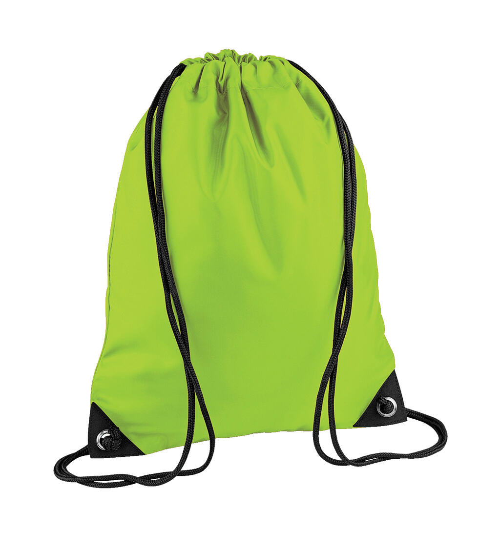 Premium Gymsac in Farbe Lime Green