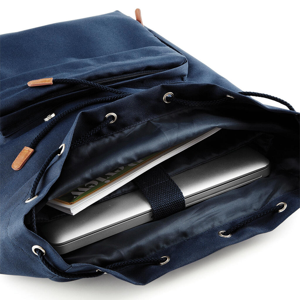 Vintage Laptop Backpack in Farbe Black