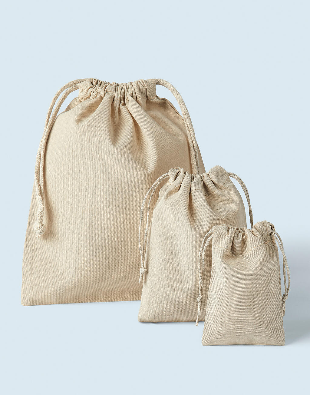 Recycled Cotton/Polyester Stuff Bag in Farbe Natural Heather