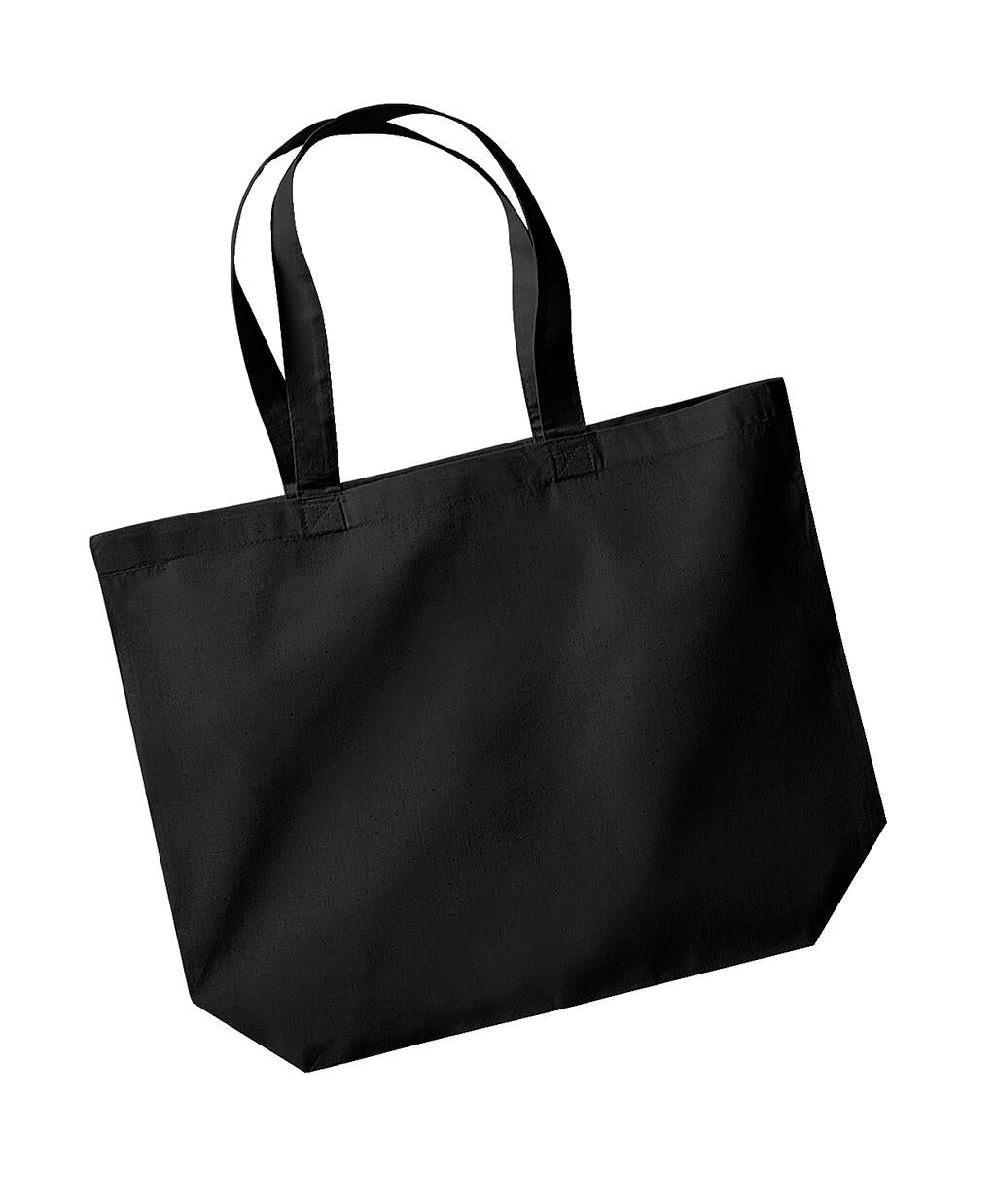 Organic Premium Cotton Maxi Tote in Farbe Black