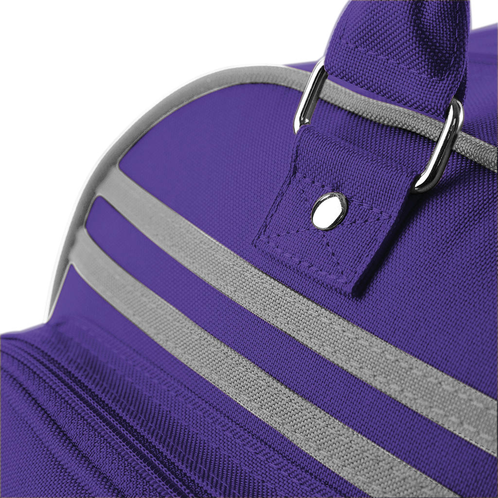 Retro Bowling Bag in Farbe Black/White