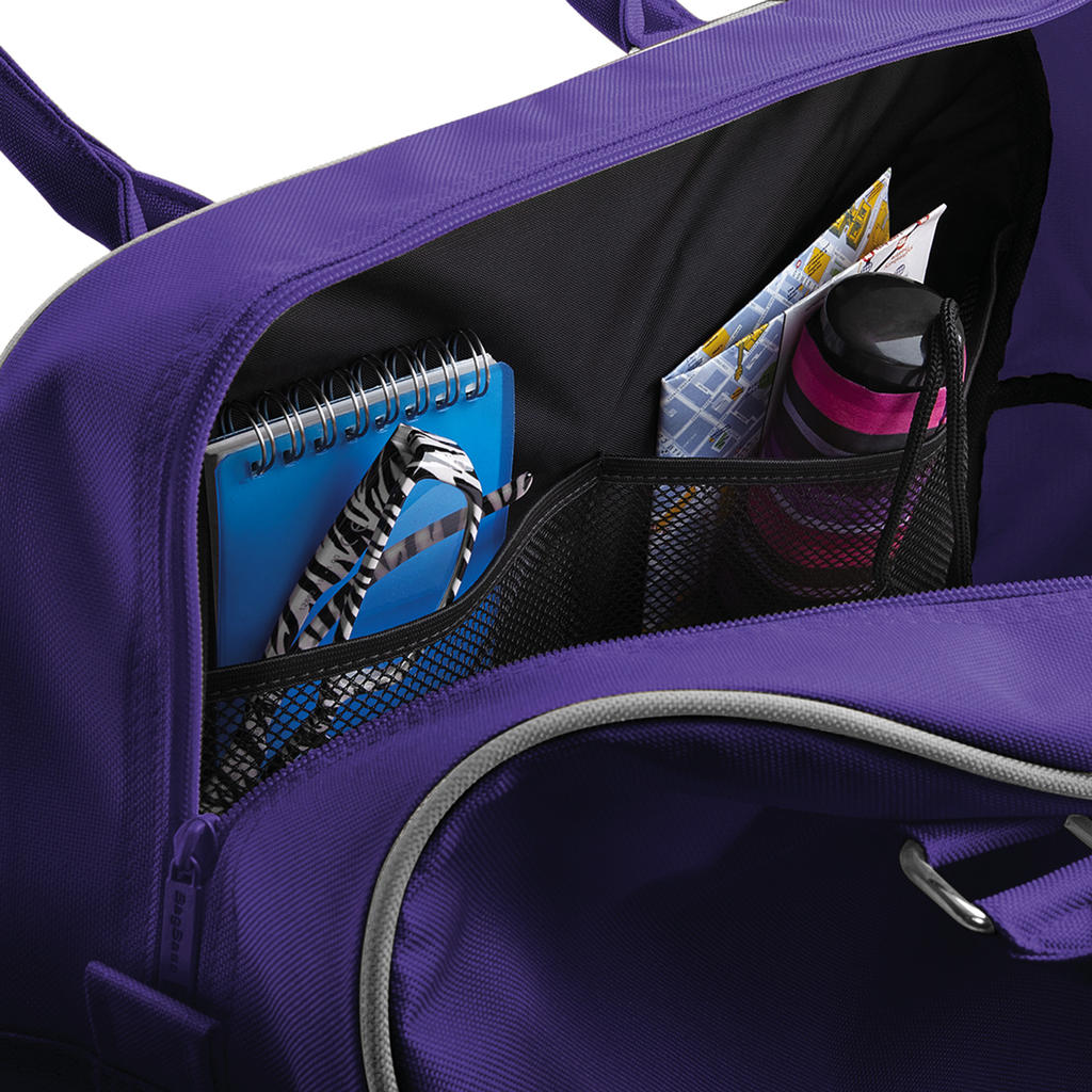 Retro Bowling Bag in Farbe Black/White
