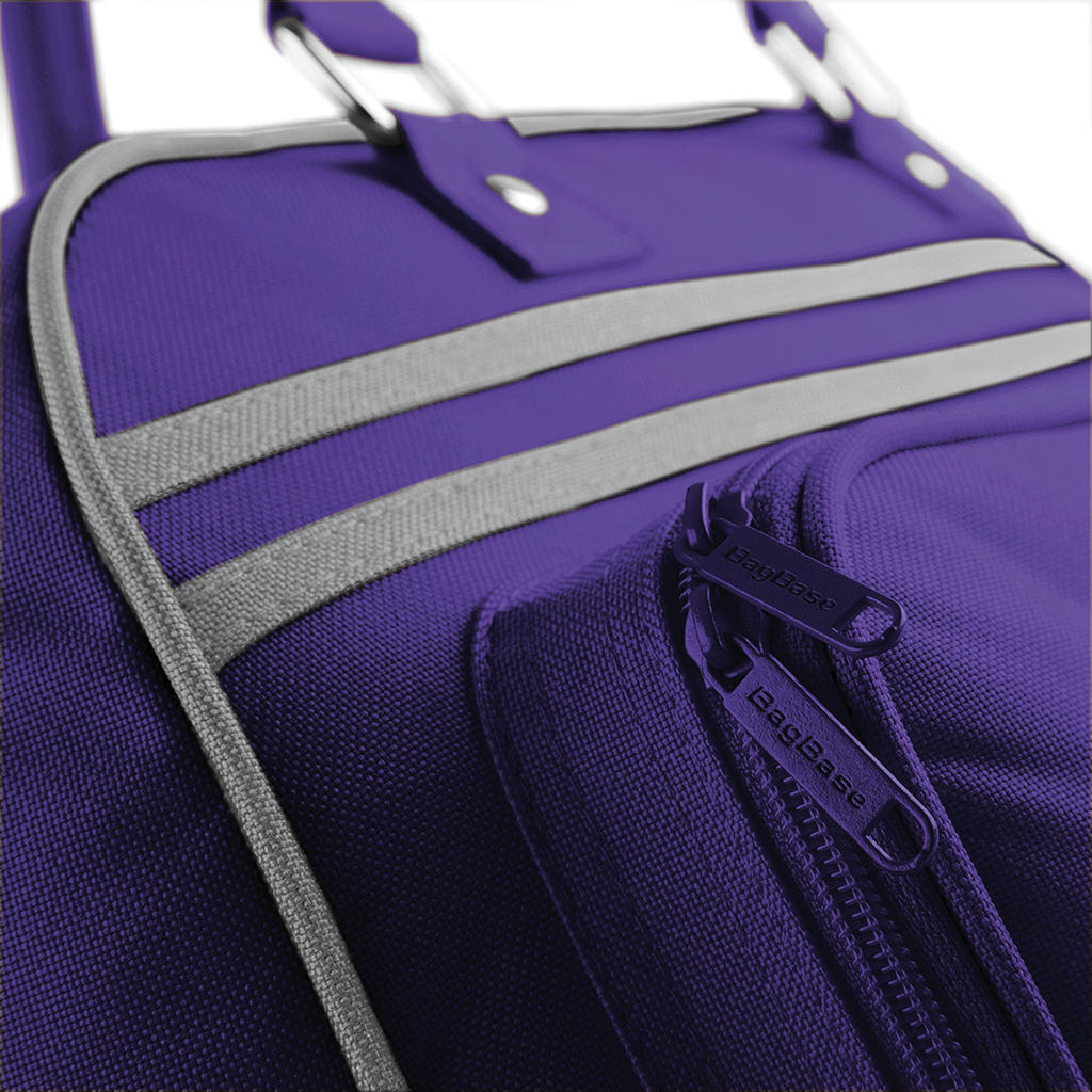 Retro Bowling Bag in Farbe Black/White