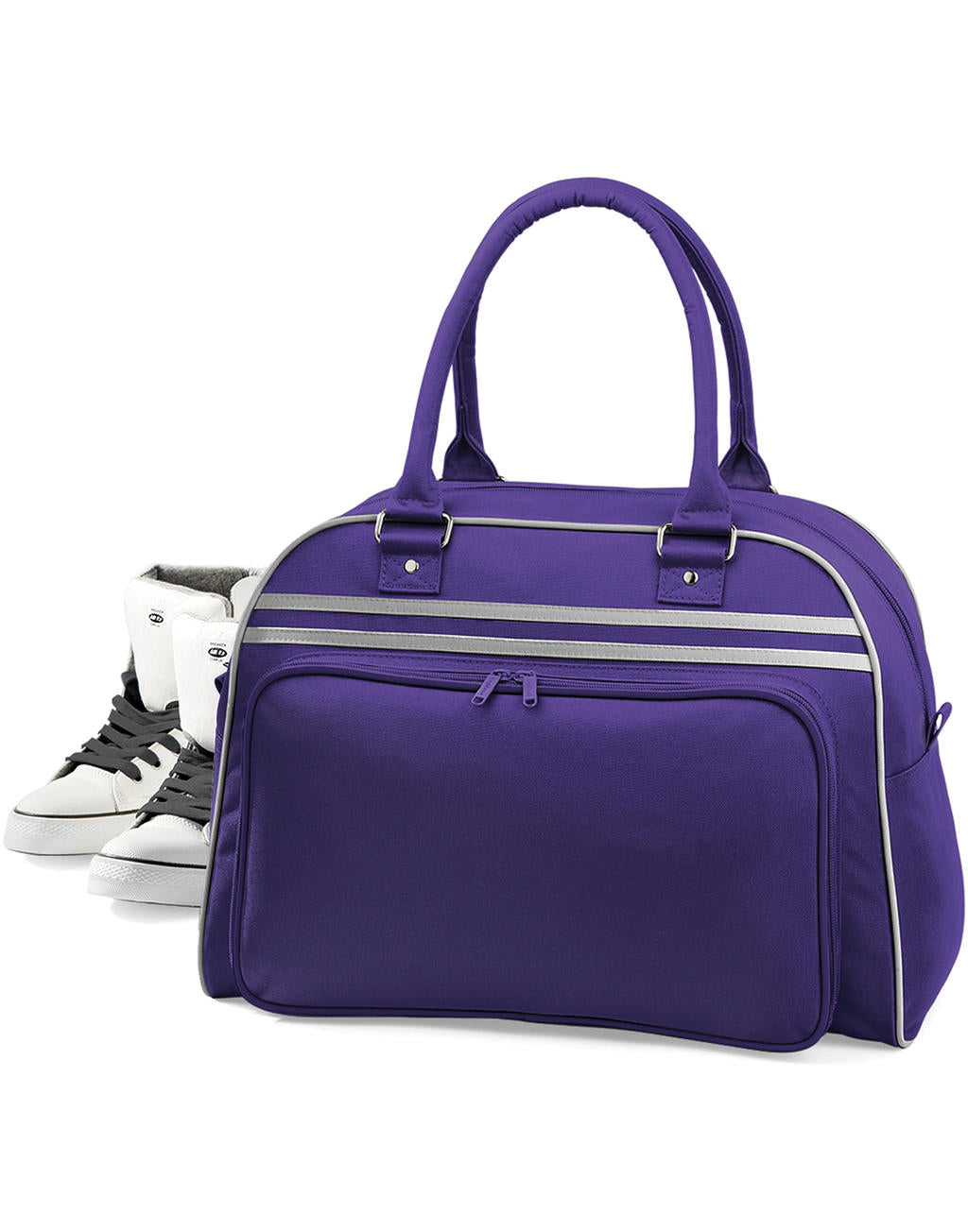 Retro Bowling Bag in Farbe Black/White
